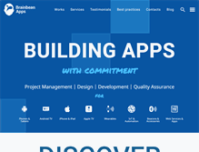 Tablet Screenshot of brainbeanapps.com